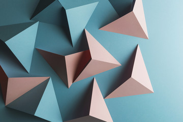 Triangular shapes, geometric abstract background