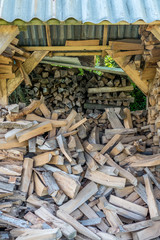 Brennholz Unterstand