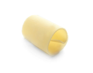Chocolate curl on white background