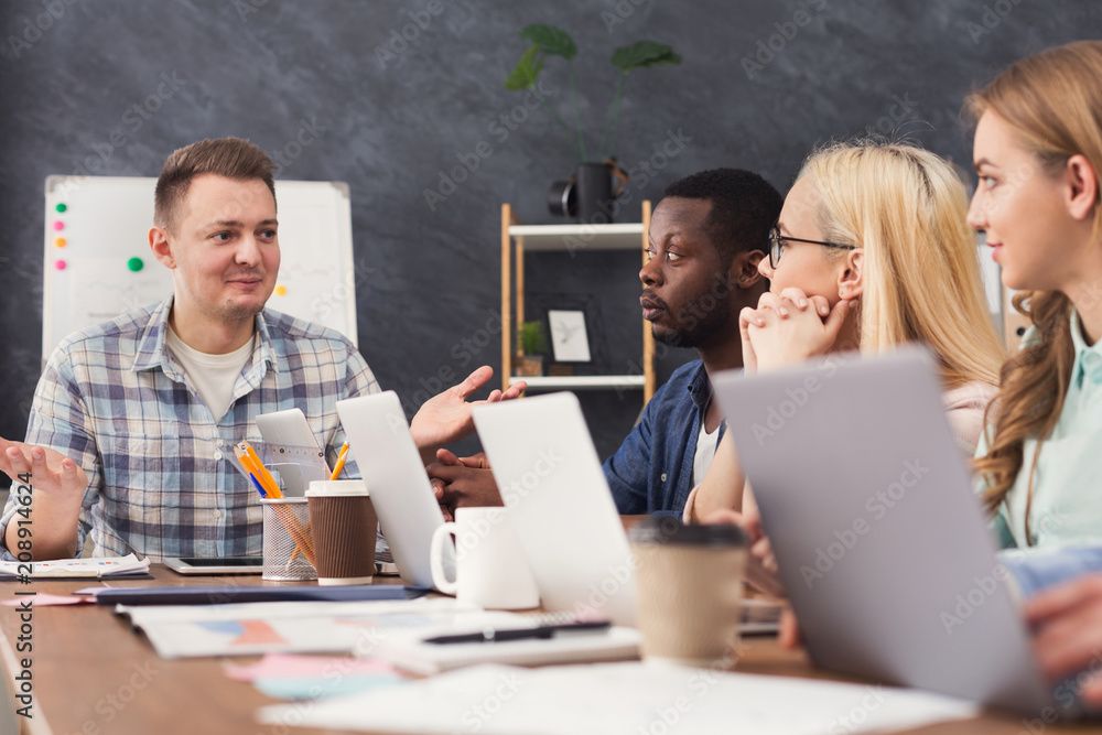 Aufkleber Programmers working in software developing company