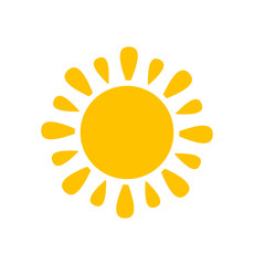 Cute sun icon