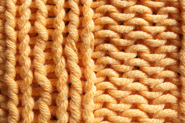 Knitted fabric texture, closeup