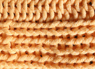 Knitted fabric texture, closeup