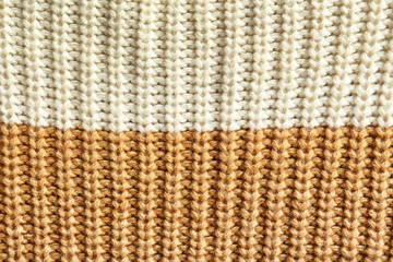 Knitted fabric texture, closeup