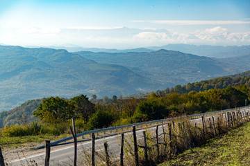 Fototapeta premium Landscape of the summer mountains