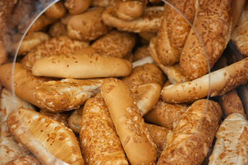 Tasty fresh bakery with cheese