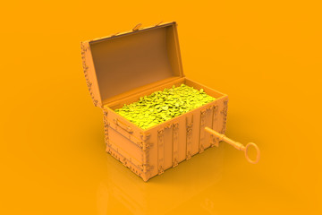 Treasure Chest 3D render