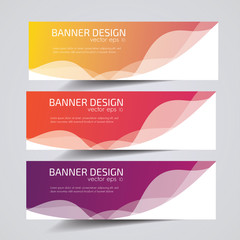 Abstract Header Banner design Vector Background for cover page website and advertising.