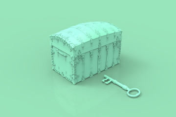 Treasure Chest 3D render
