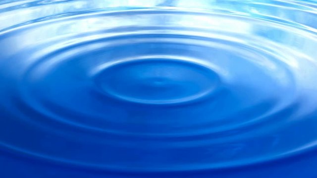 Looping 3D animation of the ripples on a reflecting water surface in UHD
