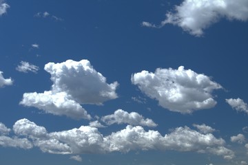 Naklejka na ściany i meble clouds,blue,sky,view,white,cloudscape,weather