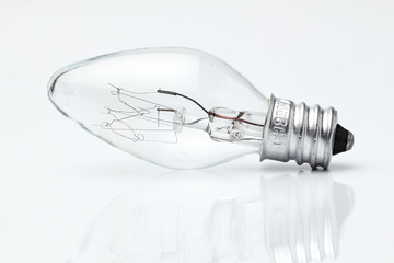 Electric lamp./Electric lamp on a white background.