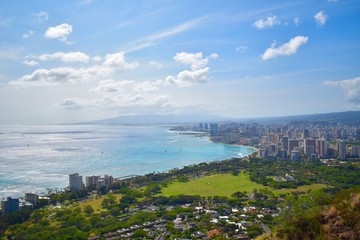 Obraz premium ダイヤモンドヘッドからの景色