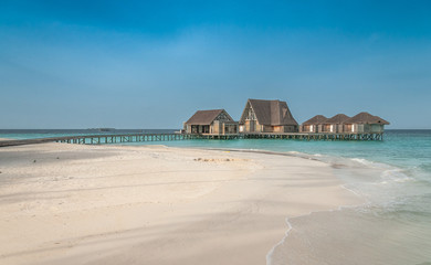 Perfect beach in paradise. Beautiful Maldives. 