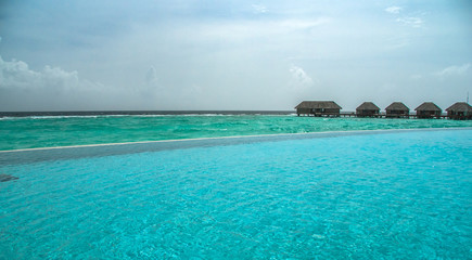 Infinity pool at Maldives 