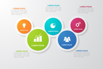 infographic template for business, education, web design, banners, brochures, flyers, diagram, workflow, timeline. Vector illustration.
