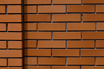 Texture of the brick wall