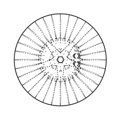 Machine wheel of dots