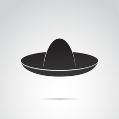 Sombrero vector icon.
