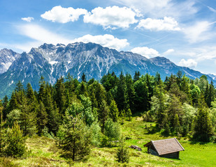 Fototapeta na wymiar view from kranzberg mountain