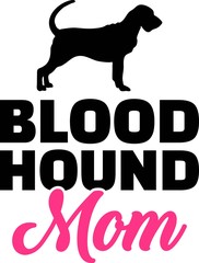 Bloodhound mom silhouette