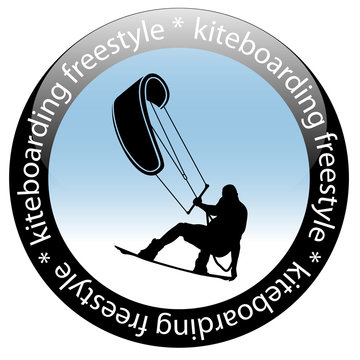 Kiteboarding Freestyle Rider Icon
