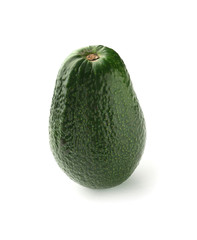 Fresh avocado on white background