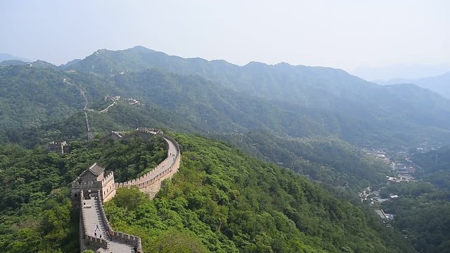 Great wall scenery at mutianyu,Beijing,China.
