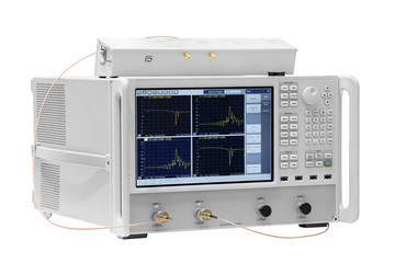 Digital oscillograph isolated on white background, power analyzer 3 phaze