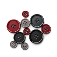 Color buttons on white background