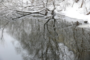 Снег. Мороз. Река.