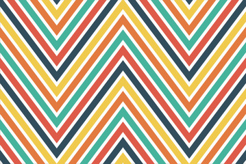 Colourful chevron pattern for background