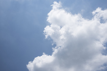 Blue sky with clouds natural view,