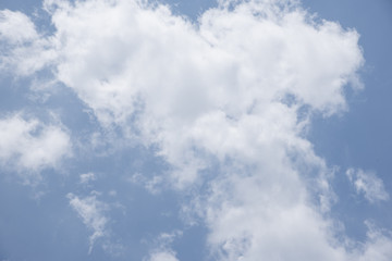 Blue sky with clouds natural view,