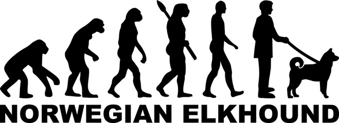 Norwegian Elkhound evolution word