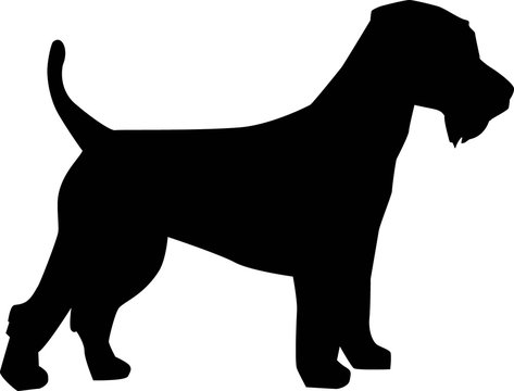 Welsh Terrier silhouette black
