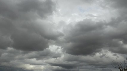 Overcast Storm Clouds Moving Across the Sky