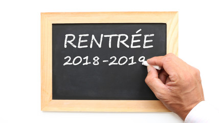 Rentrée 2018 - 2019 à la craie sur ardoise