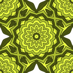 Beautiful geometric floral ornament. seamless art-deco pattern. vector illustration. for design, wallpaper, invitation.