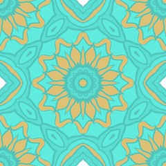 Beautiful geometric floral ornament. seamless art-deco pattern. vector illustration. for design, wallpaper, invitation.