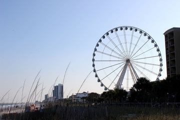 Fototapeta premium Riesenrad am Strand von Myrtle Beach