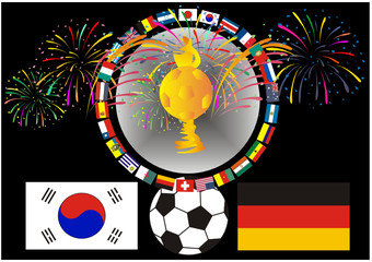 Fototapeta premium SOCCER-Fußball 2018 - Südkorea-Deutschland