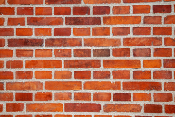 full frame of empty brick wall background