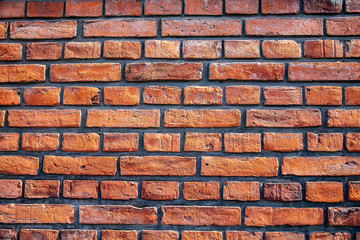 full frame of empty brick wall background