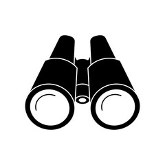 Binoculars black of icon