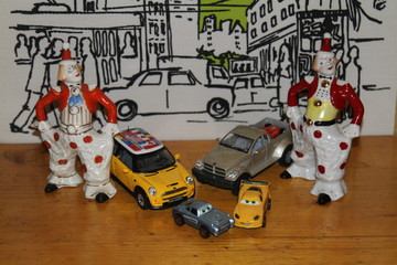 Игрушки, Клоун, Машинка