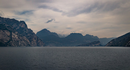 Lake Garda in Autumn Panorama Italy 