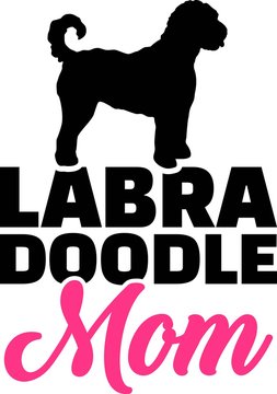 Labradoodle Mom Silhouette