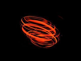 Glow effect. Ribbon glint. Abstract rotational border lines. Power energy. LED glare tape. .Luminous shining neon lights cosmic abstract frame. Magic design round whirl. Swirl trail effect.