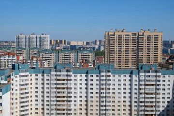 Fototapeta na wymiar modern apartment buildings in the city